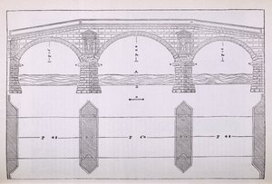 Elevation of a Bridge, Illustration from a Facsimile Copy of 